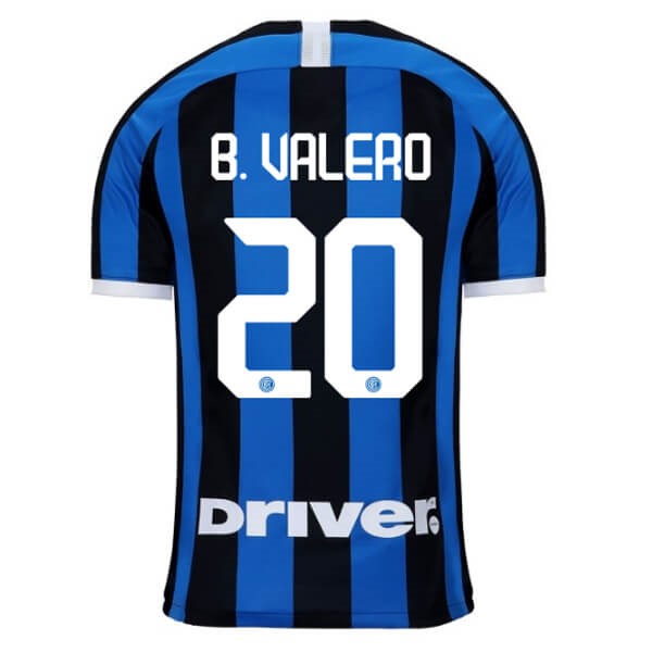 Camiseta Inter Milan NO.20 B.Valero Primera equipo 2019-20 Azul